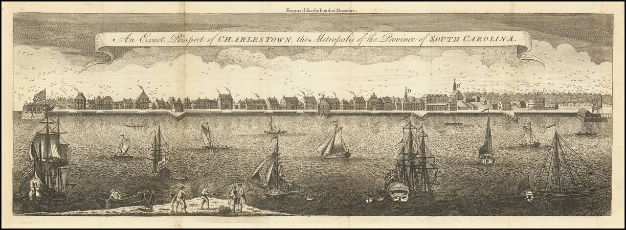 An Exact Prospect of Charlestown, the Metropolis of the Province of South Carolina