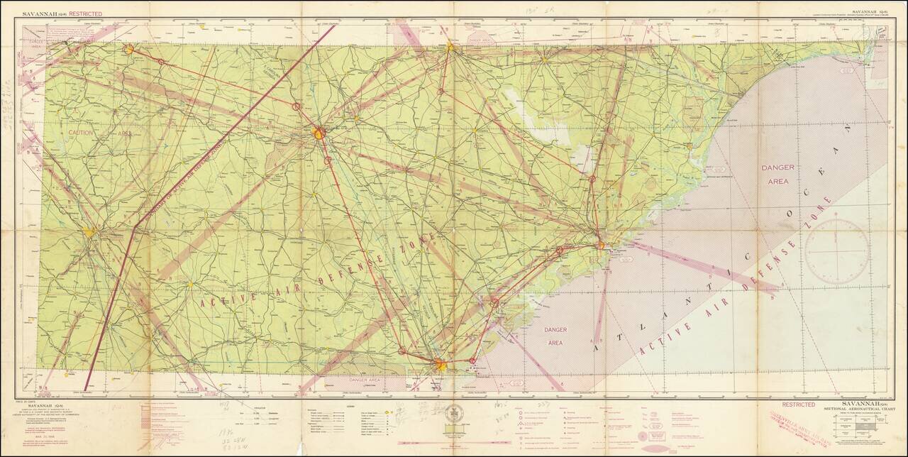 (Restricted) Savannah . . . Sectional Aeronautical Chart