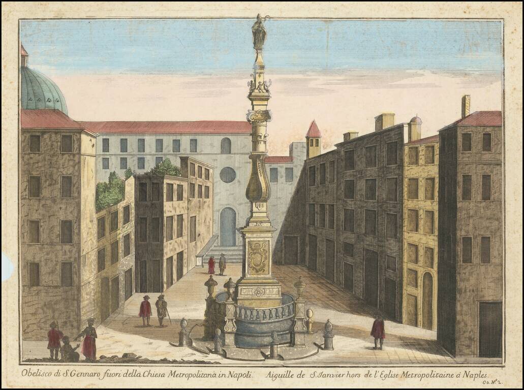 Obelisco di S. Gennaro fuori della Chiesa Metropolitana in Napoli . . .