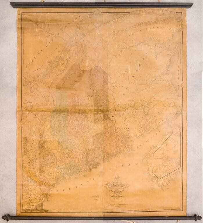 Map of the State of Maine with the Province of New Brunswick By Moses Greenleaf . . . 1844