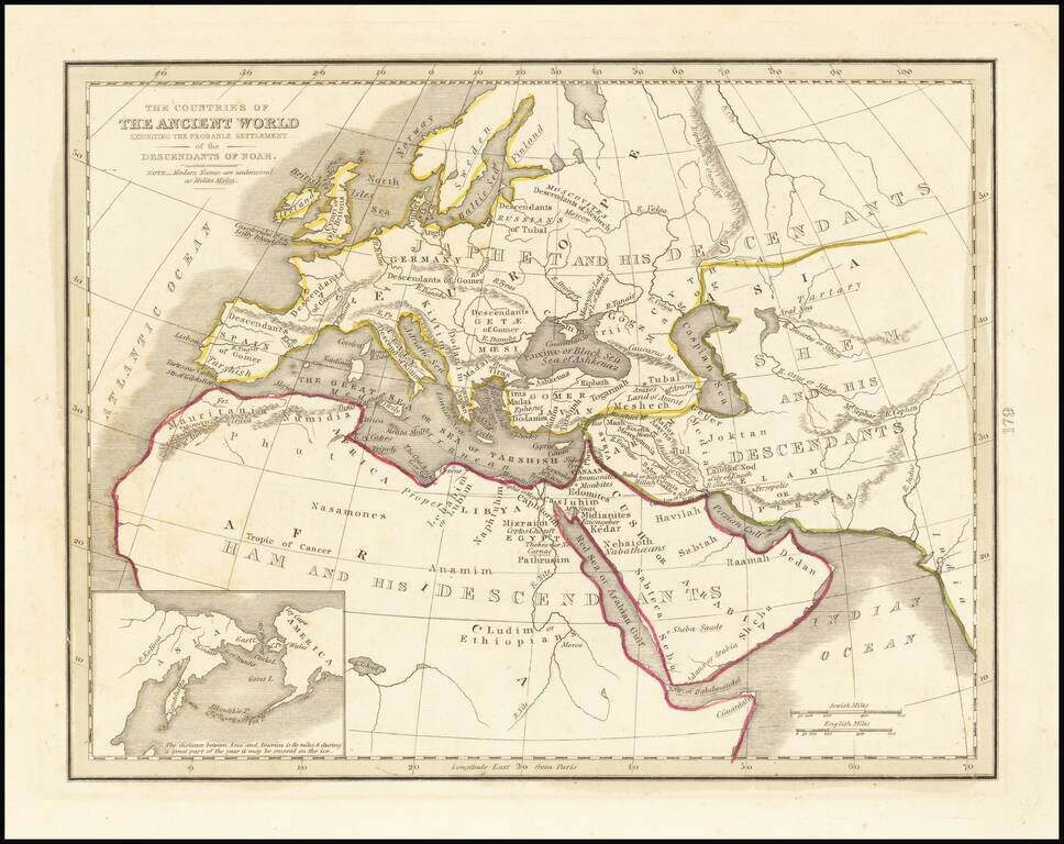 [Tracking Noah's Descendants] The Countries of The Ancient World Exhibiting The Probable Settlement of the Descendants of Noah . . .