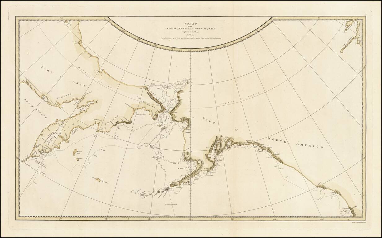 Chart of the NW Coast of America and the NE Coast of Asia explored in the Years 1778 & 1779 . . .