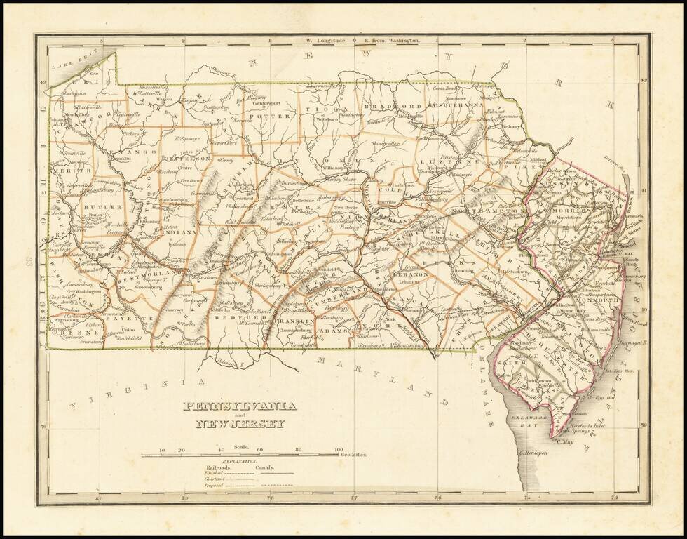 Pennsylvania and New Jersey