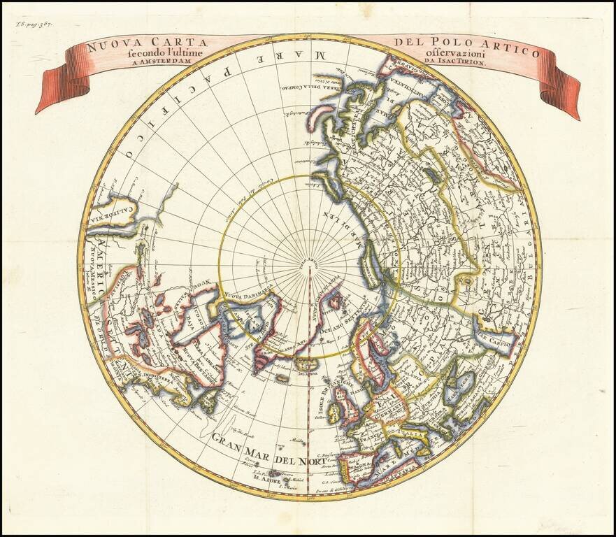 Nuova Carta Del Polo Artico secondo l'ultime observaioni