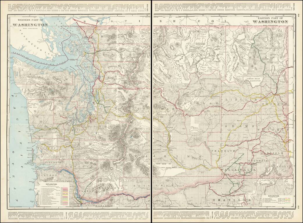 Western Part of Washington [with] Eastern Part of Washington