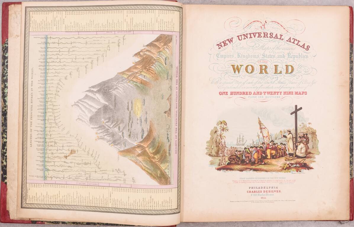 A New Universal Atlas Containing Maps of the various Empires, Kingdoms, States and Republics of the World With a special Map of each of the United States, plans of Cities, &c. Comprehended in seventy five sheets, and forming a series of One Hundred and Tw