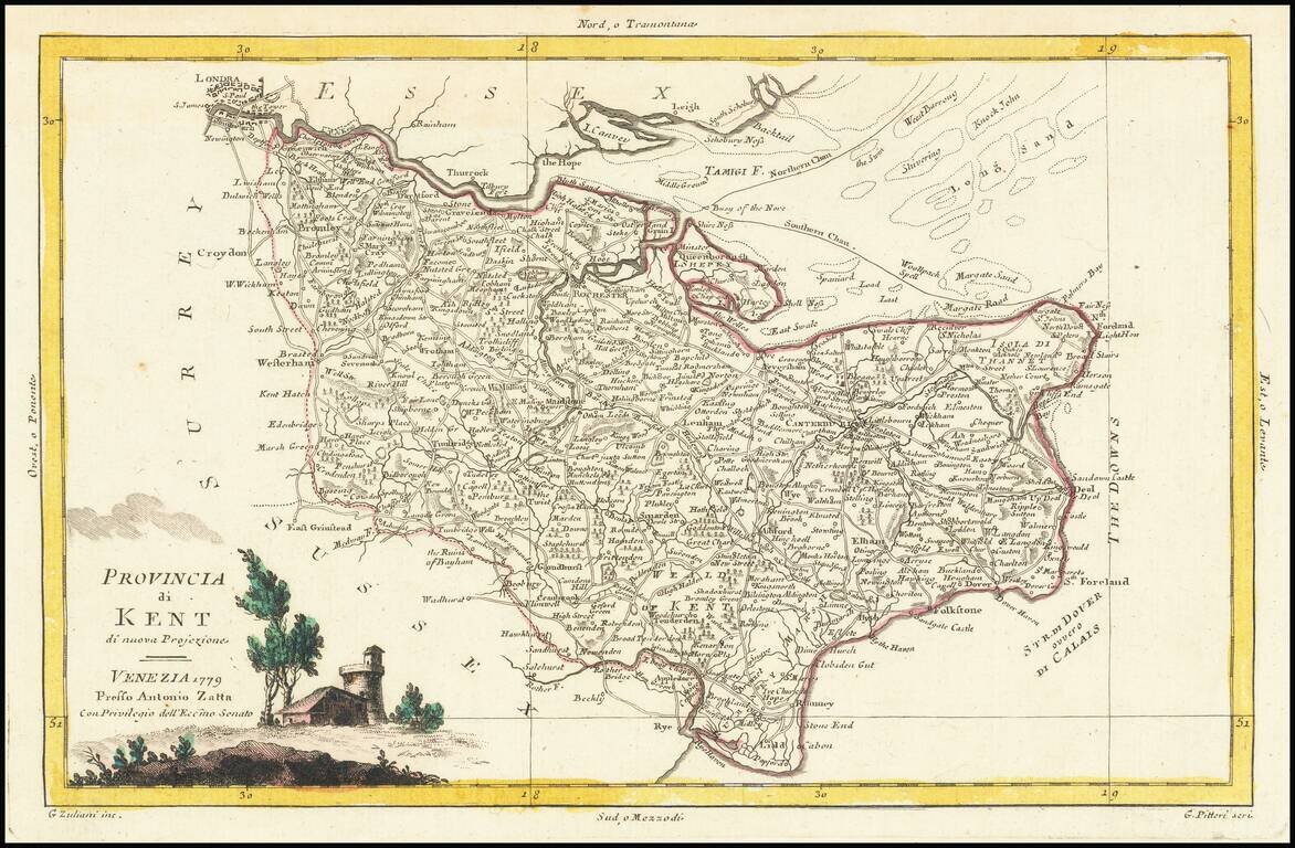 Provincia de Kent . . .  1779