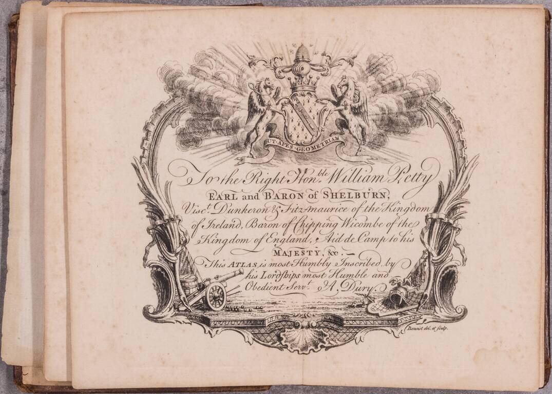 A new General, and Universal Atlas Containing Forty five Maps By Andrew Dury.