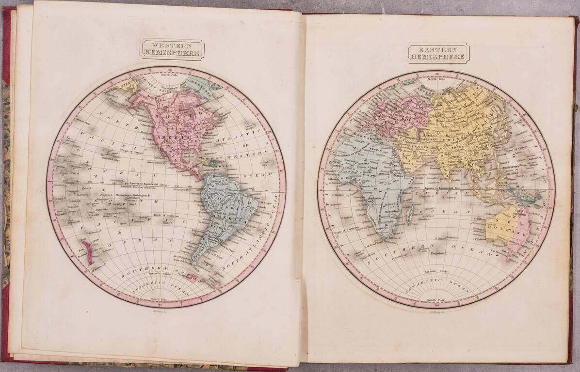 A New General Atlas, Exhibiting the Five Great Divisions of the Globe . . .
