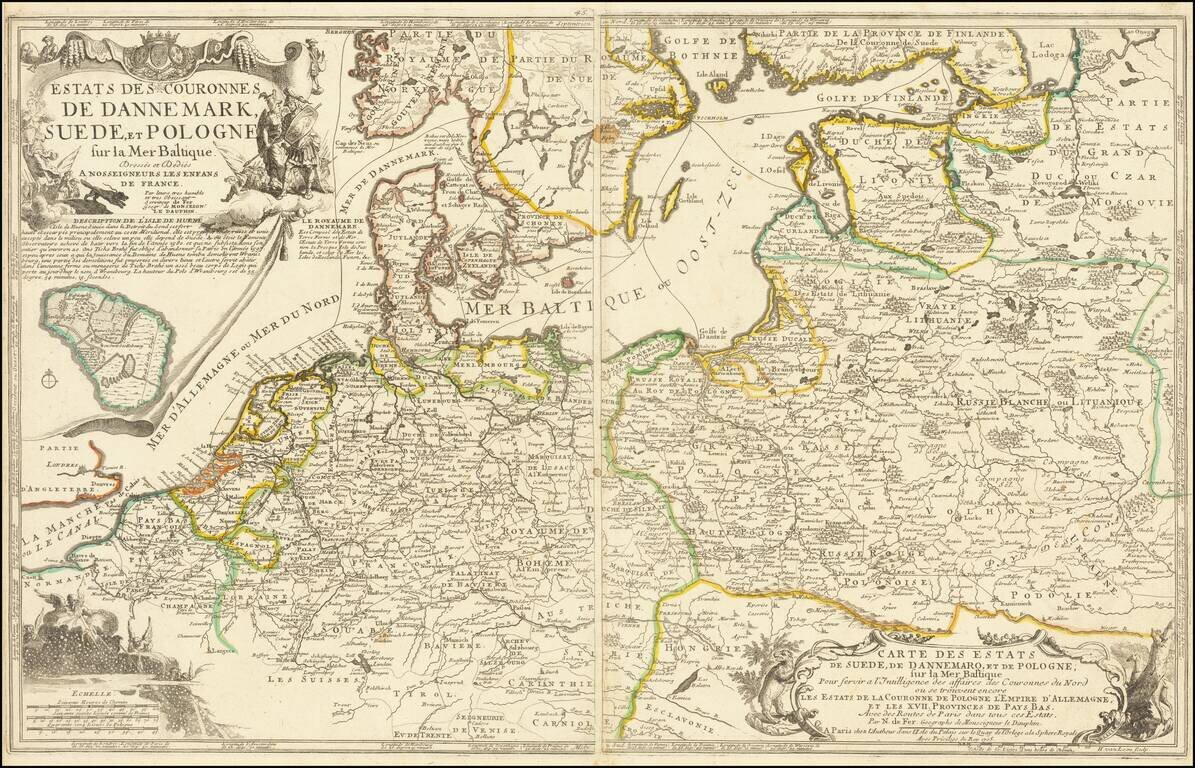 Estats Des Couronnes De Dannemark, Suede, Et Pologne, sur la Mer Baltique . . . 1705