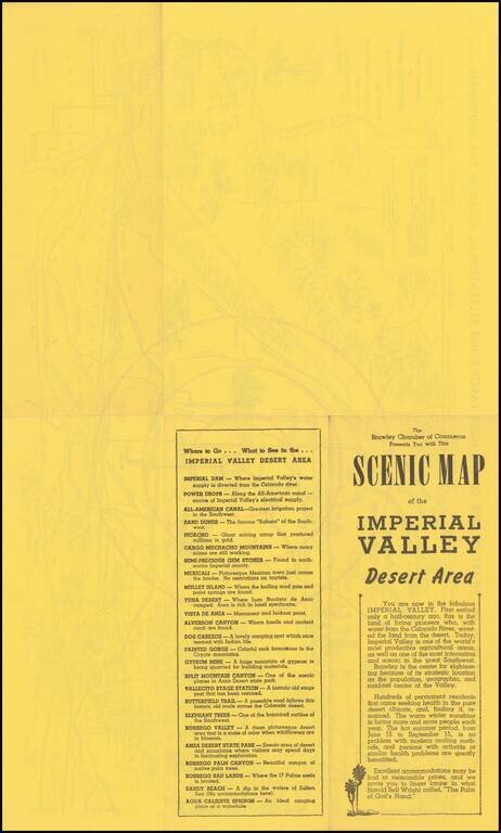 Official Tourist Map of Imperial County, California