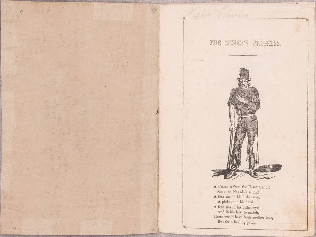 (California Gold Rush) The Miner's Progress; or, Scenes in the Life of a California Miner. Being a Series of Humorous Illustrations of the “Ups and Downs” of a Gold Digger in Pursuit of His “Pile.”