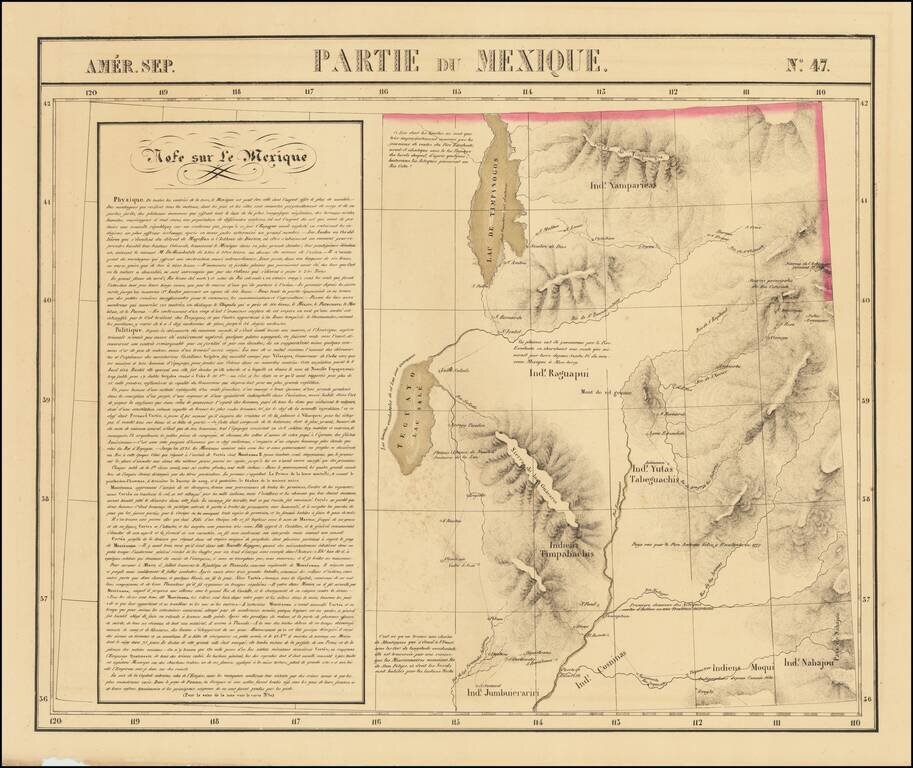 [Utah]  Amer. Sep. No. 47.  Partie Du Mexique