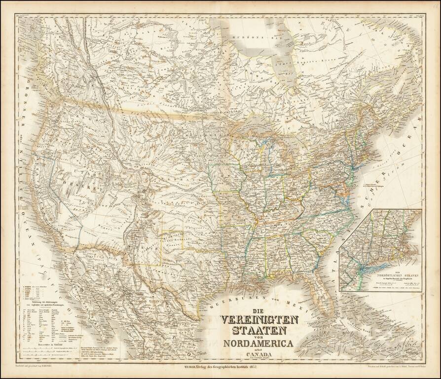 [Mormon State of Desert] Die Vereinigten Staaten von Nord America nebst Canada . . . 1852