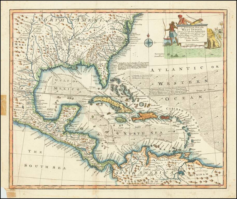 An Accurate Map of the West Indies Drawn from the best Authorities, assisted by the most approved modern Maps and Charts . . .
