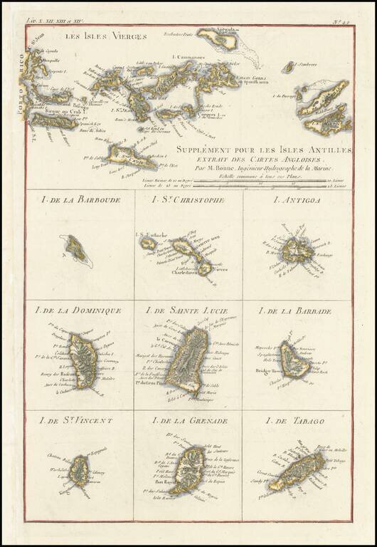 [Virgin Islands, etc]  Supplément pour les Isles Antilles, extrait des cartes Angloises
