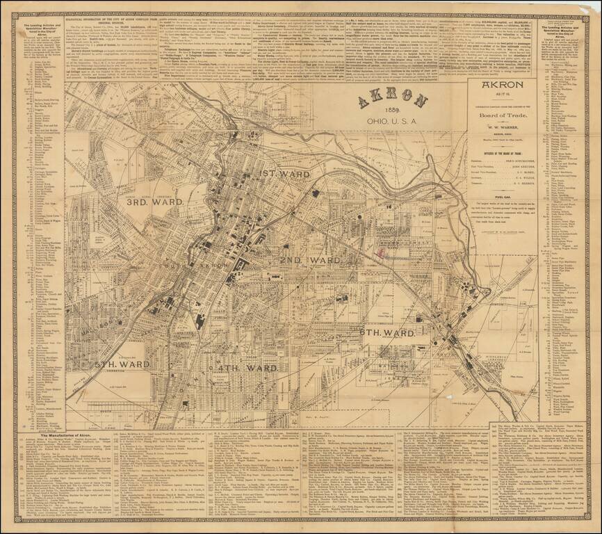 Akron 1889.  Ohio, U. S. A.