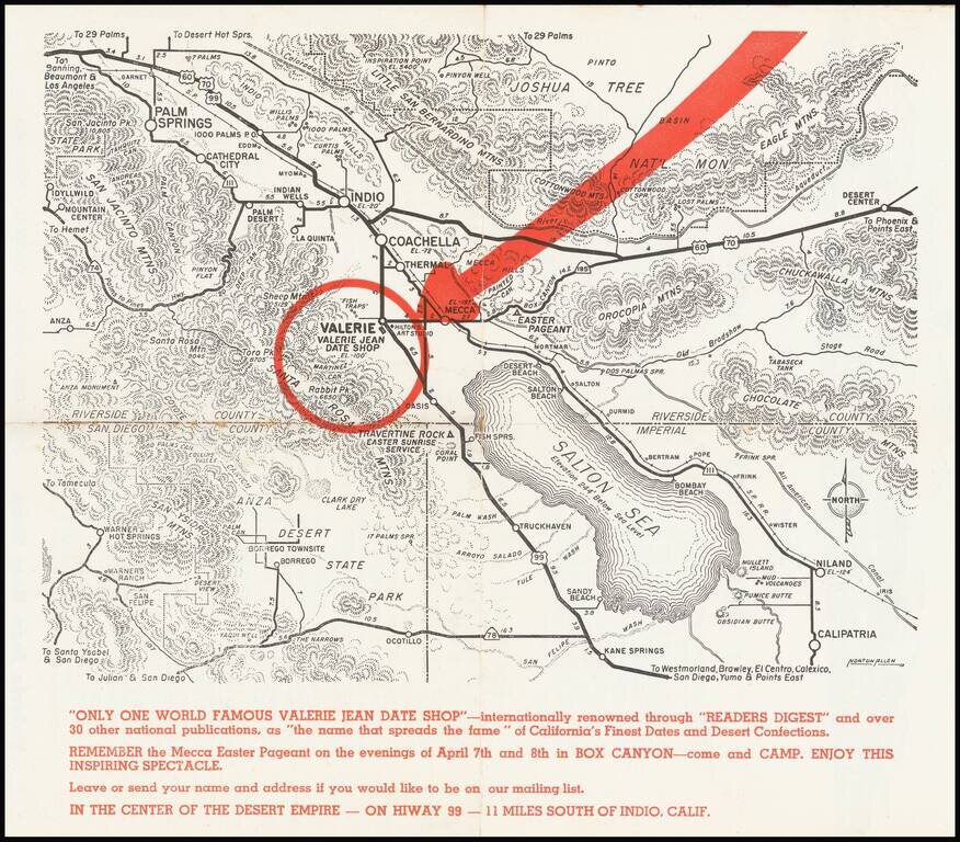[Imperial & Coachella Valley Advertising Map  -- Valerie Jean Date Shop]