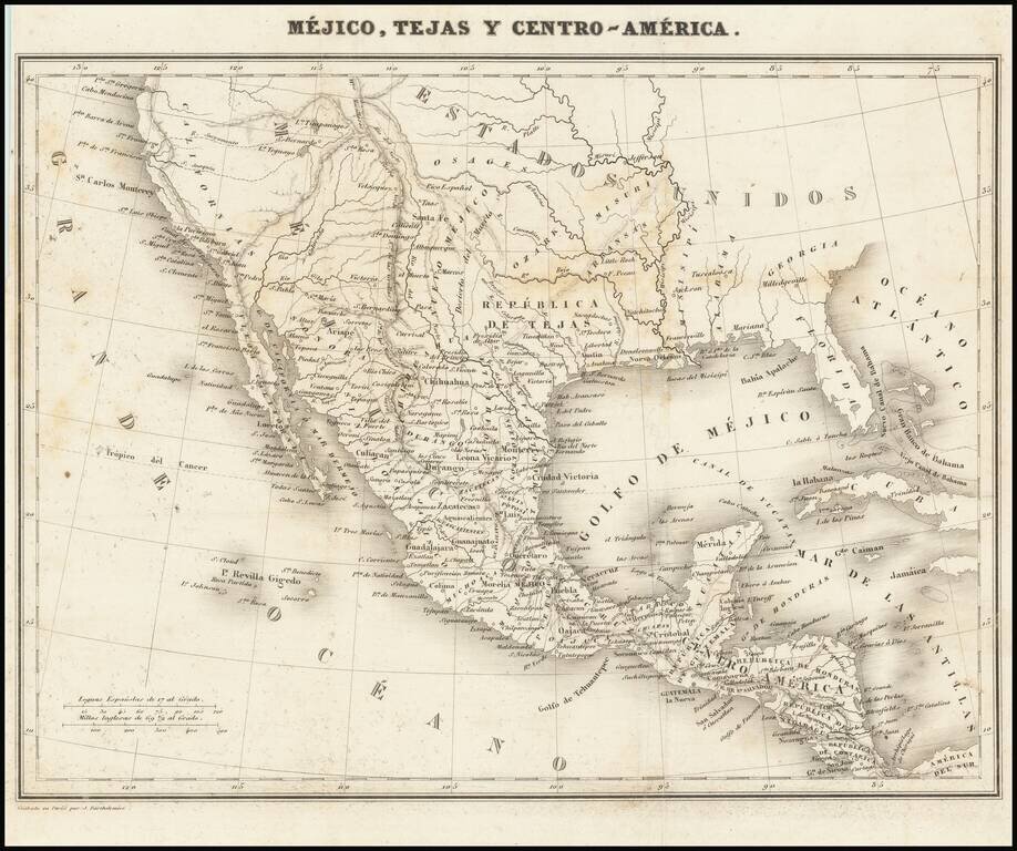 (Repúlica de Tejas) Mejico, Tejas y Centro-America