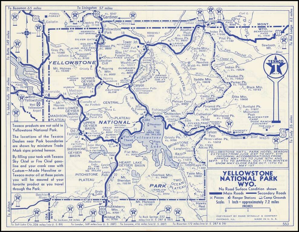 Yellowstone National Park Wyo.  /  Waterton-Glacier International Peace Park