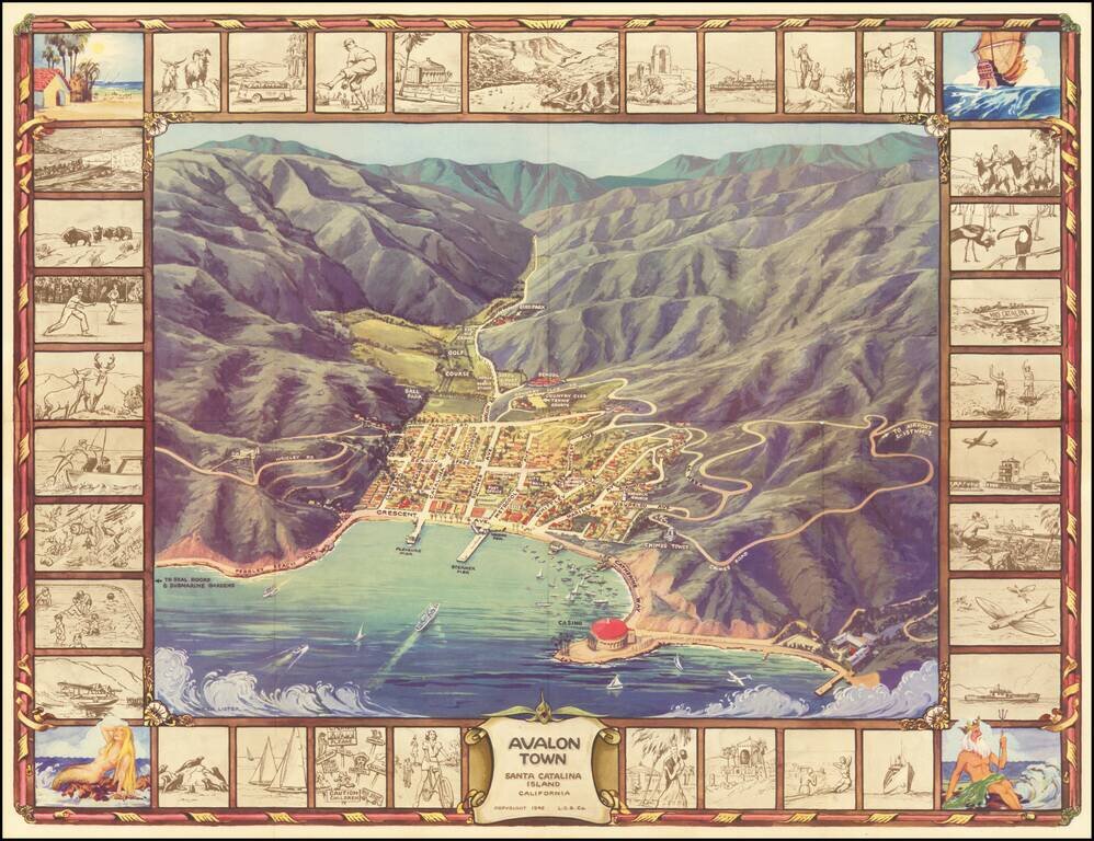 Avalon Town  Santa Catalina Island  California