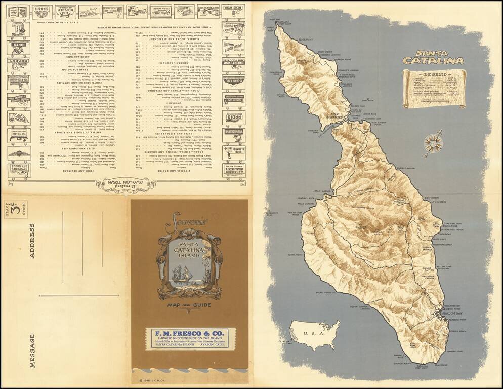 Avalon Town  Santa Catalina Island  California