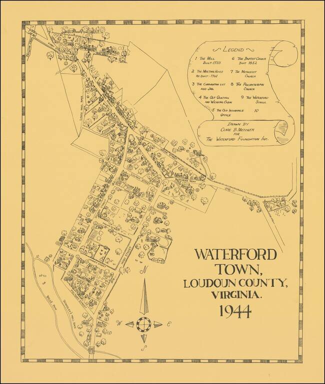 Waterford Town, Loudoun County, Virginia. 1944