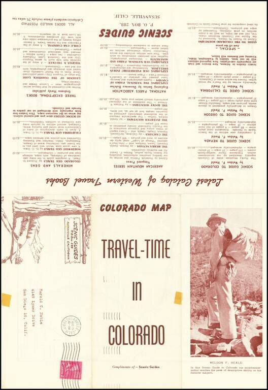 [Tracing Route Map of Colorado]  Colorado -- Explore the West with Scenic Guides