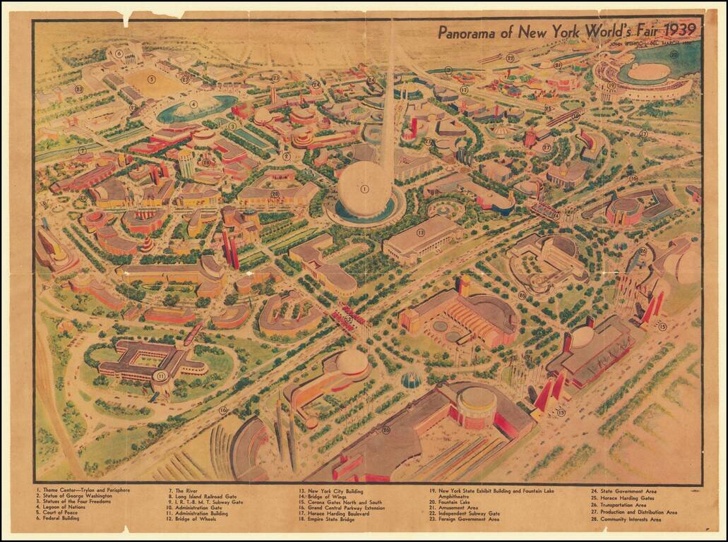 Panorama of New York World's Fair 1939