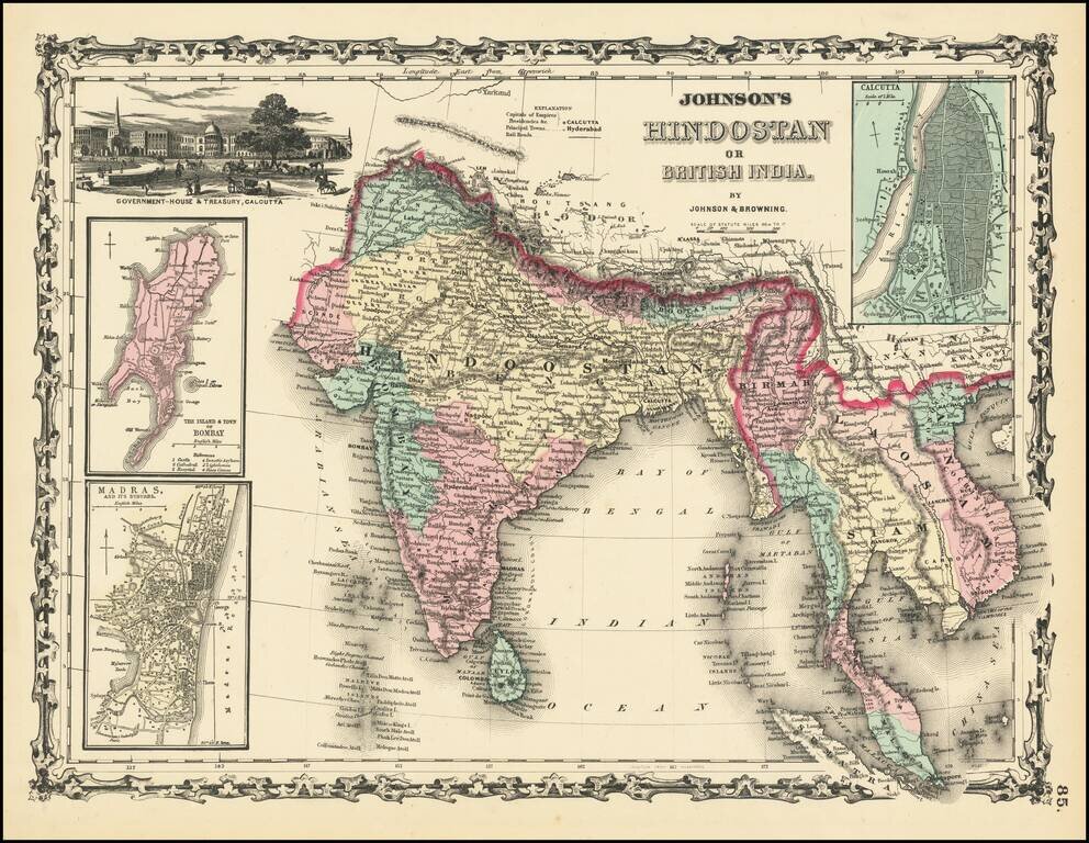 Johnson's Hindostan or British India