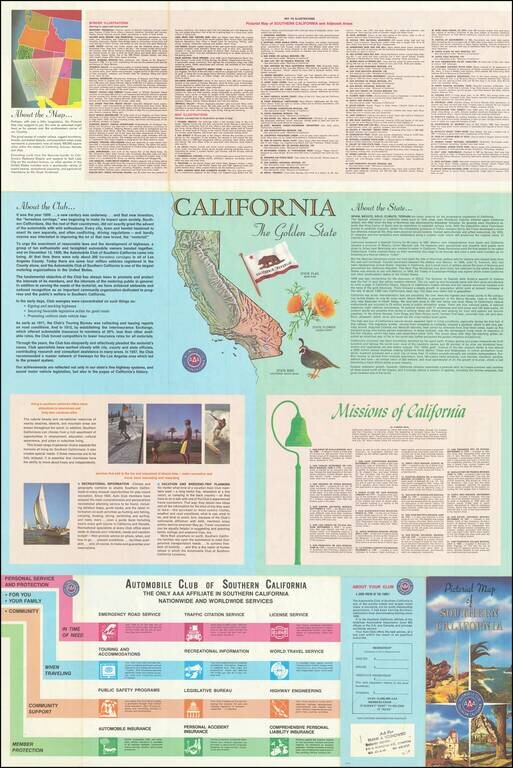 A Pictorial Map of Southern California and Adjacent Areas . . .