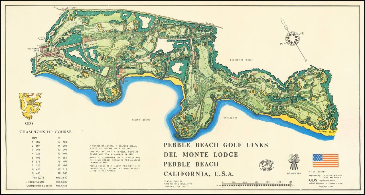 Pebble Beach Golf Links Del Monte Lodge Pebble Beach California, USA