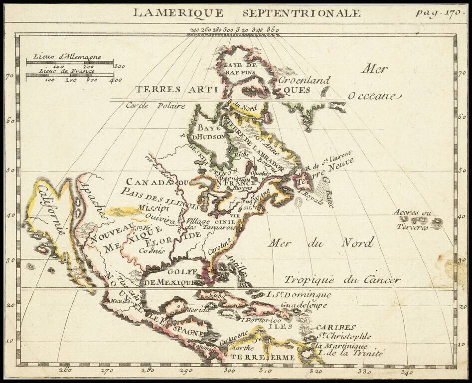 L'Amerique Septentrionale  [Unrecorded map showing California as an Island]