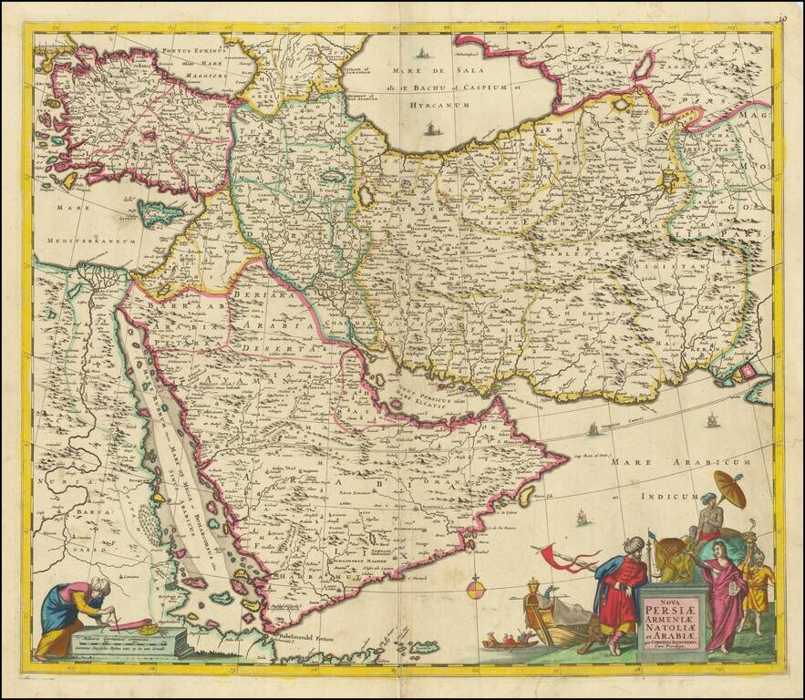 Nova Persiae Armeniae Natoliae et Arabiae [shows Cyprus]