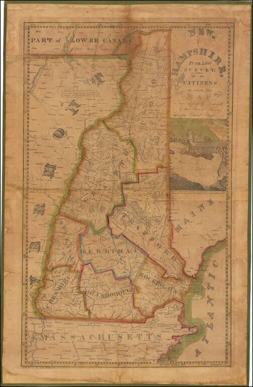 New-Hampshire From Late Survey; To the Citizens of which, this Map is most respectfully Dedicated by their obedient Servant