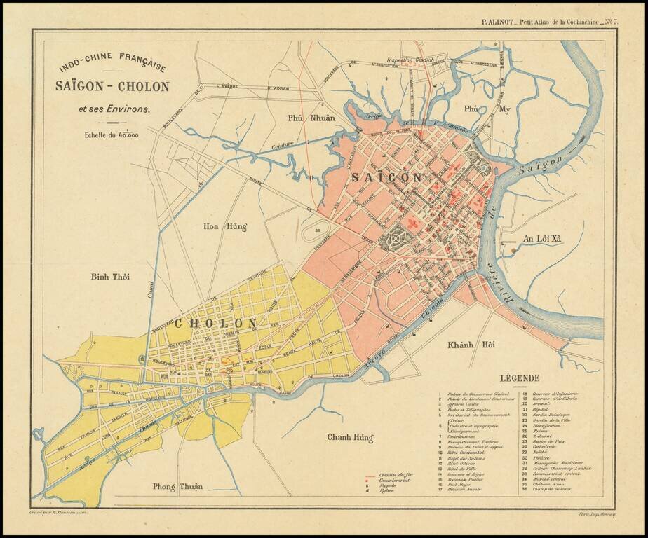 Indo-Chine Française Saïgon - Cholon et ses Environs