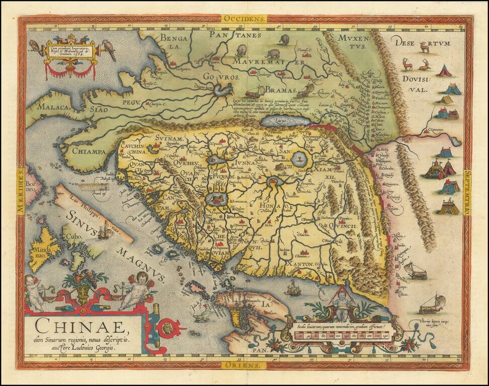 Chinae, olim Sinarum regionis nova descriptio auctore Ludovico Georgio