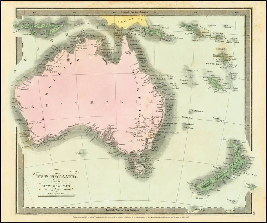 New Holland and New Zealand