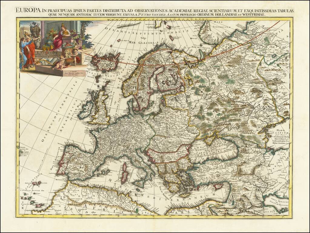 L'Europe selon les Nouvelles Observations ... | Europa in Praecipuas ipsius Partes Distributa