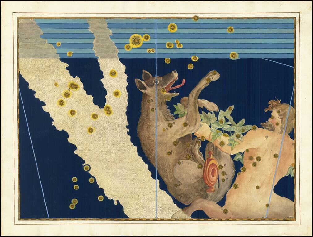 [Lupus and Centaurus]  (Stars Heightened in Gold)