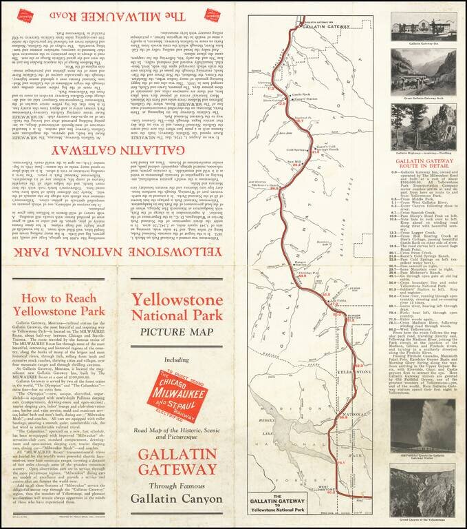 Yellowstone National Park Picture Map