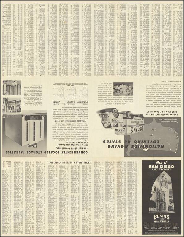Map of San Diego and Vicinity