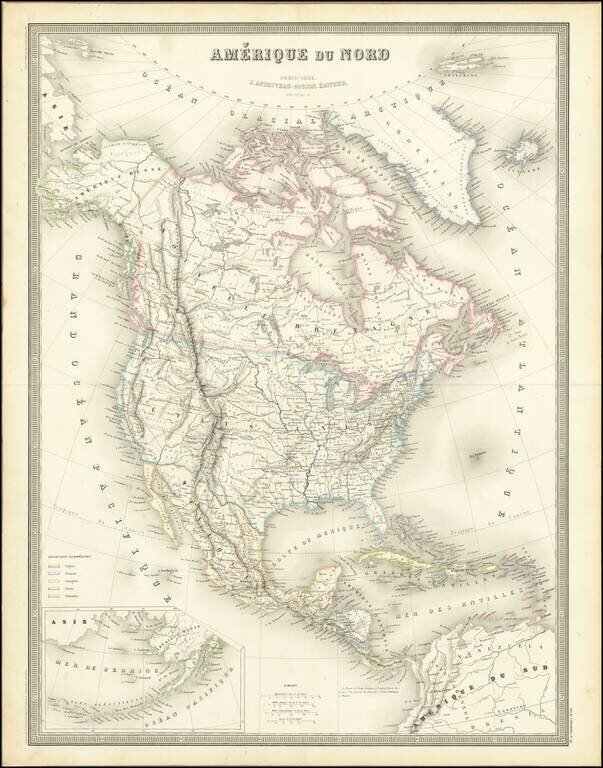 Amerique Du Nord . . . 1856