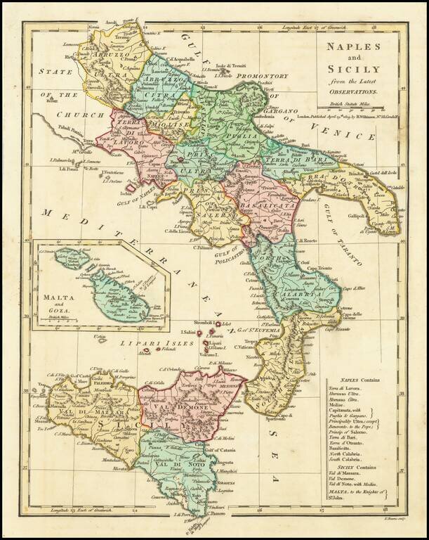 Naples and Sicily drawn from the Best Authorities