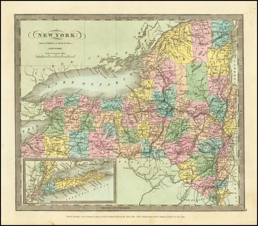 New-York.  Drawn & Published by David H. Burr.