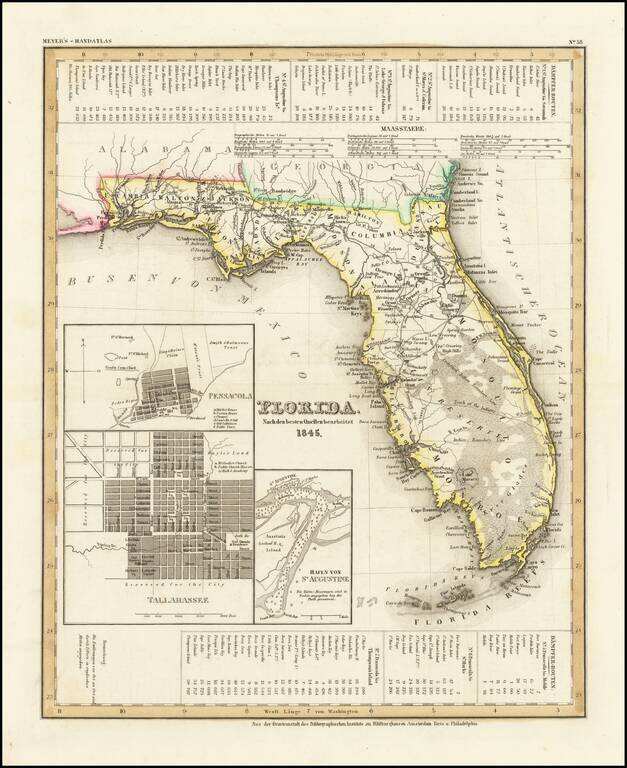 Florida.  Nach den besten Quellen bearbeitent 1845