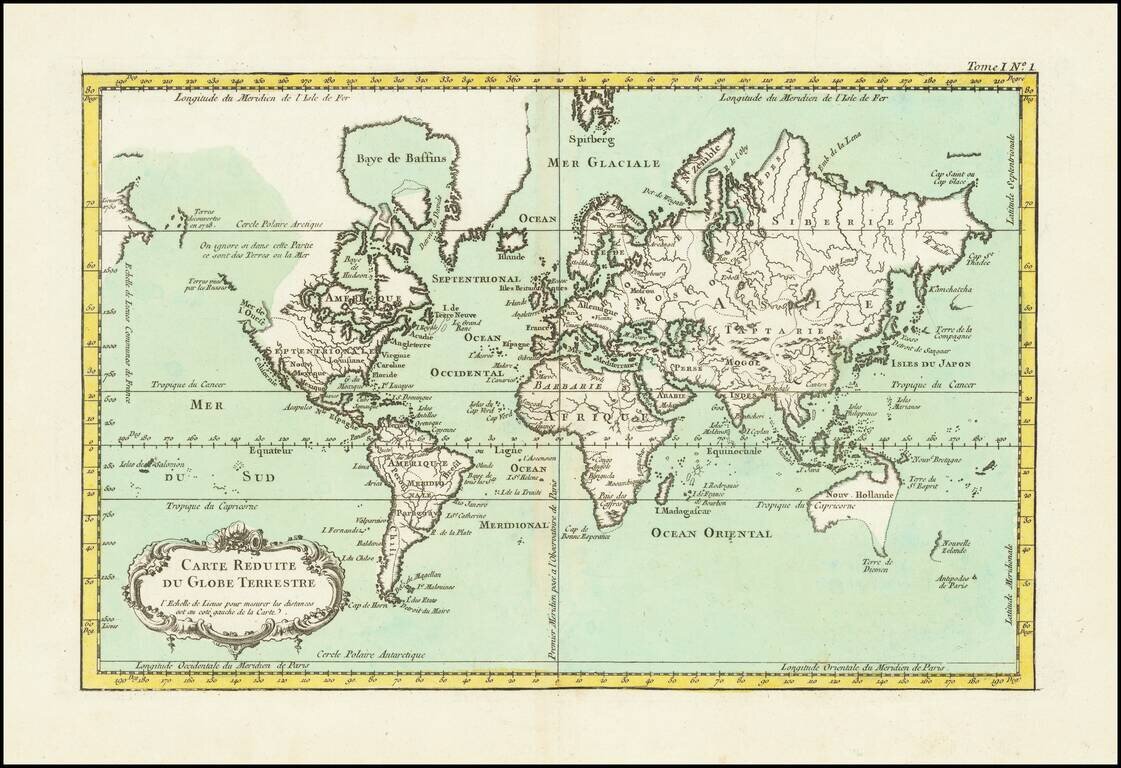Carte Reduite Du Globe Terrestre