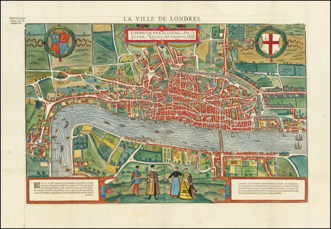 La Ville De Londres.  Londinum Feracissimi Angliae Regni Metropolis