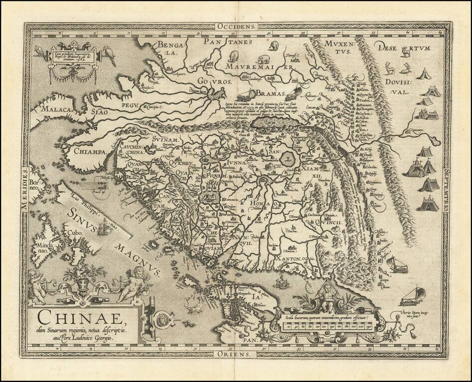 Chinae, olim Sinarum regionis nova descriptio. auctore Ludouico Georgio. [English Edition!]