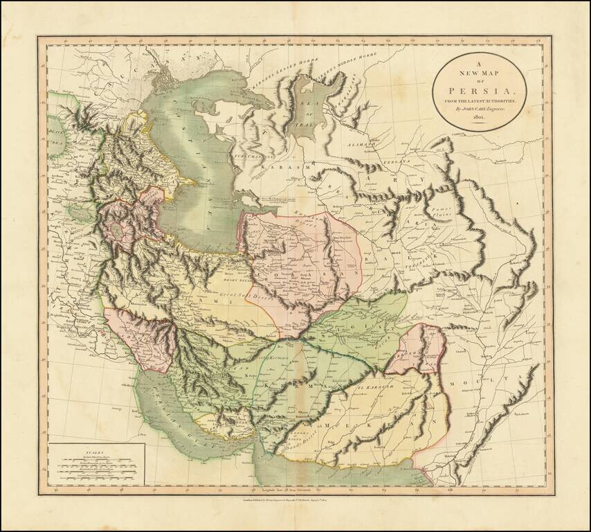 A New Map Of Persia, from the Latest Authorities  . . . 1801